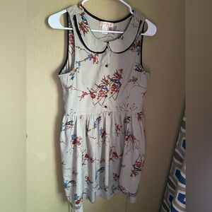 Band of Gypsies Cream Floral Mini Dress